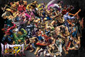 Official wallpaper featuring all the characters except Evil Ryu, Oni, and Decapre from Ultra Street Fighter IV