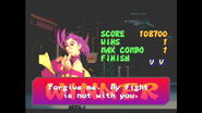 Rose's win quote in the Super Nintendo version of Street Fighter Alpha II.