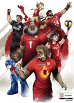 Capcom x Volleyball collab art.
