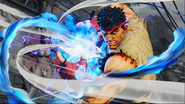 Ryu charging up for Shinku Hadoken.