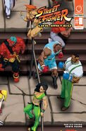 Laura featured in a variant cover for issue #8 of Street Fighter Unlimited by UDON.