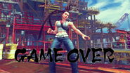 Game Over screen in Street Fighter IV