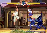 Sakura's Midare Zakura in Street Fighter Alpha 2