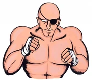 Sagat-StreetFighter-bust-art.jpg (201 kB) Street Fighter, ilustración retrato original.