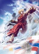 Ken Masters's Street Fighter X Tekken art