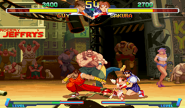 Abigail's cameo in the Metro City stage in Street Fighter Alpha 2.