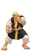 Unused Retsu sprite for Capcom Fighting Evolution.