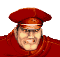 M.Bison's Portrait in Street Fighter II: The World Warrior