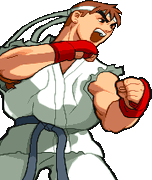 Ryu during Hyper Combo.