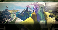 Nash and Guile as seen in Nash's Street Fighter V story.