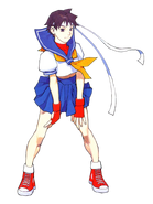 Sakura artwork from Street Fighter Alpha 2.