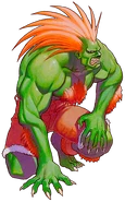 Blanka artwork for Super Street Fighter II.