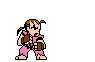 Dan's Hisshou Buraiken in SNK vs. Capcom Match of the Millennium. Unlike the other versions, this one ends with a failed punch.