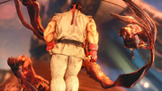 Ryu's Victory Pose in Street Fighter V.