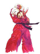 Ken's win screen art. (Street Fighter III: New Generation)