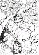 Street Fighter V: illustration by Yusuke Murata.