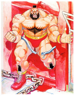 Zangief artwork #2, Street Fighter 2: High resolution