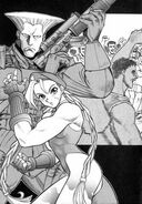 Cammy as seen with Guile in Masahiko Nakahira's Cammy Gaiden manga.