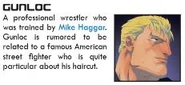 Gunloc's profile in the 2024 "Street Fighter World Warrior Encyclopedia - World Tour Edition"