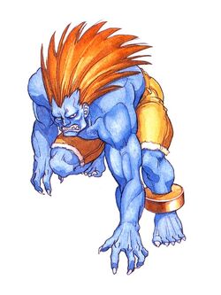 Blanka Character Concept Art, Images, Street Fighter II, Museum