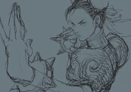 Chun-Li art in celebration for her birthday.