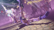 Manon slamming Cammy on her back.