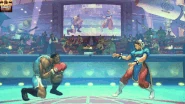 Gif animation of Balrog using Gigaton Blow against Chun-Li in Ultra Street Fighter IV's OMEGA Mode.