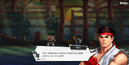 SFDuelEnglishTutorialDialogScene2Ver2.png (481 KB) Ryu speaking back to Sanji during the Tutorial.