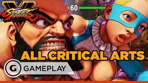 All Critical Arts - Street Fighter V PS4 Gameplay