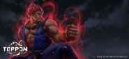 Akuma using Ashura Senku in TEPPEN.