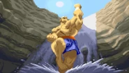 Street Fighter Alpha 2: Sagat's Ending.