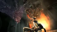 Juri defeats Xiaoyu in a SFxTK trailer.