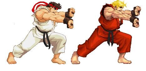 ryu vs ken street fighter 2