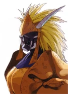 Garuda's portrait in Street Fighter EX2.