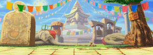 Jaunpur Monument (ジャウンプル記念碑, Jaunpuru kinenhi?), Dhalsim's stage in Street Fighter Alpha 3.