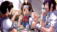 Hinata, Natsu & Sakura at the Delfonne cake shop.