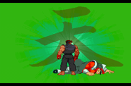 Evil Ryu's Shun Goku Satsu in Street Fighter Alpha 3 (PSX).