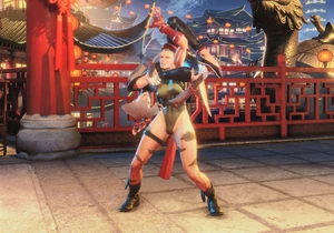 A.K.I. choking out  using Entrapment.