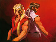 Ryu and Ken by Daichan.