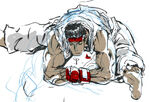 Ryu stretching (January 23rd, 2005) by Akiman.