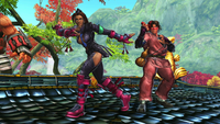 Tekken characters  and  as  and  respectively.