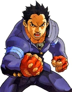 Batsu's character selection portrait in Rival Schools: United by Fate.