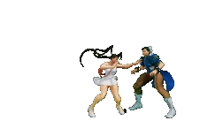 Ibuki's back throw in action. Animated.