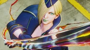 Falke's Victory Pose in Street Fighter V.