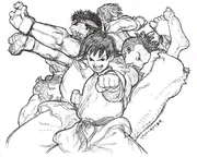 Artwork from Street Fighter III- Conclusion Step/Master the Secret by Daigo Ikeno.