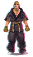 Official Artwork of Ken in his alternate outfit from Street Fighter IV