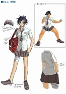Concept artwork for Makoto's new alternative costume in Super Street Fighter IV.