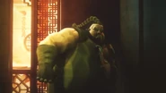 Rufus in a SFxTK trailer.