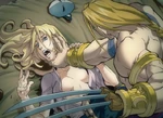 Eliza assaulted by Vega in the UDON's Street Fighter comics.