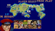 Street Fighter II': Hyper Fighting's character select screen.